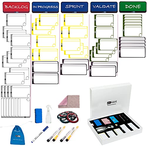 Kanban Board Magnetic Labels Kit. Various magnetic labels to build scrum board, kanban board, project management board, or student board. Premium Project Planning Board Kit. Kanban Magnetic Labels Kit