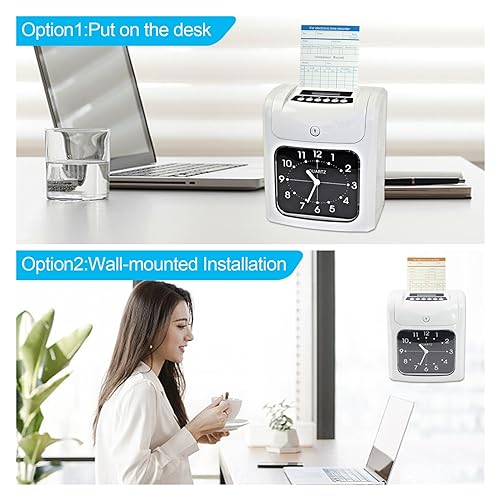Clocking in Machine, Time Recorder Clocking in Clock Machine Digital Attendance for Recorder Office Factory Staffs Employee
