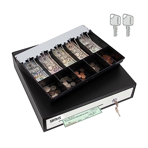 SAM4s Black GIANT-100 Compact 3" Thermal POS Printer USB Serial Ethernet, with Splash Cover Included 16" Black Cash Drawer