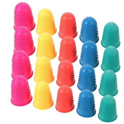 Rubber Finger Tips Protectors 60pcs Rubber Fingers Tips Non-Slip Rubber Finger Protectors Wear-Resistant Reusable Compact Finger Cots for Handling Delicate Parts Jewelry Coins