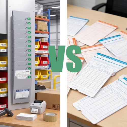 PFSLKXM Time Card Holder Wall Mount Rack Slot Pockets Hanging Organizer