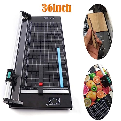 WUPYI Professional Precision Rotary Paper Trimmer 36 Inch Photo Paper Cutter Trimmer Rolling Trimmer,Discretion 1mm