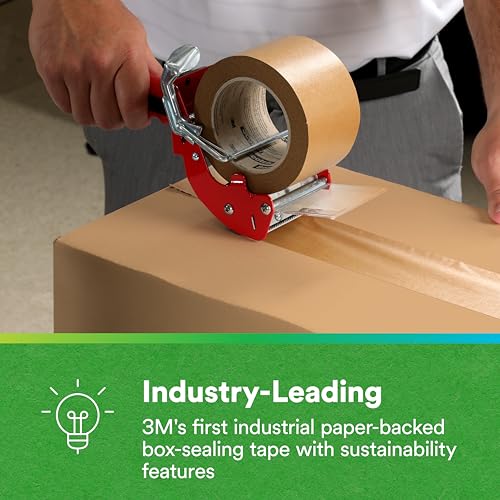 3M Scotch Performance Paper Box Sealing Tape 570, Brown, 2.8" x 547 yd