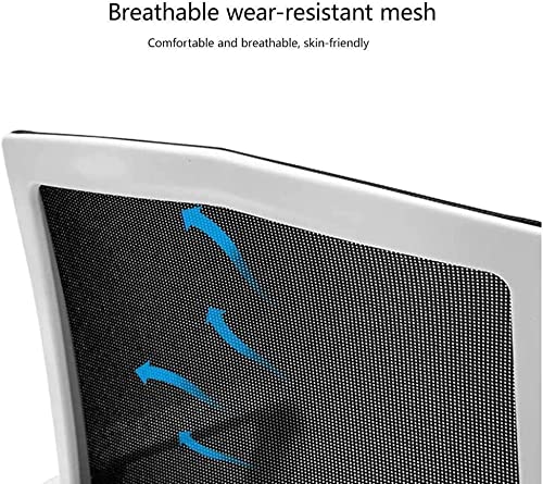 FZGGWYHL Office Gaming Home Computer Breathable Mesh Backrest Lift Swivel Conference Ergonomic Arm 360°Rotation Multifunctional Simple Modern Office Staff/Orange