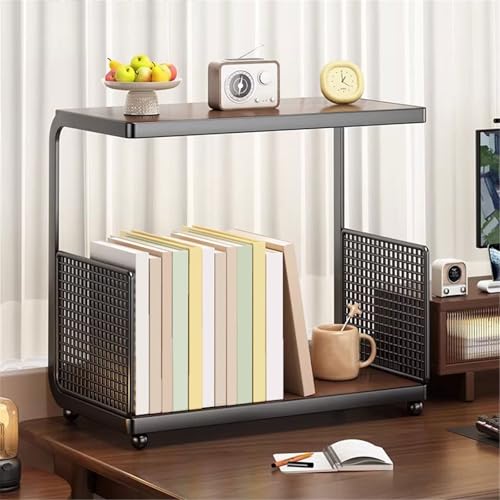 Office Bookshelf Industrial Style Bookshelf Iron Storage File Rack for Home Office