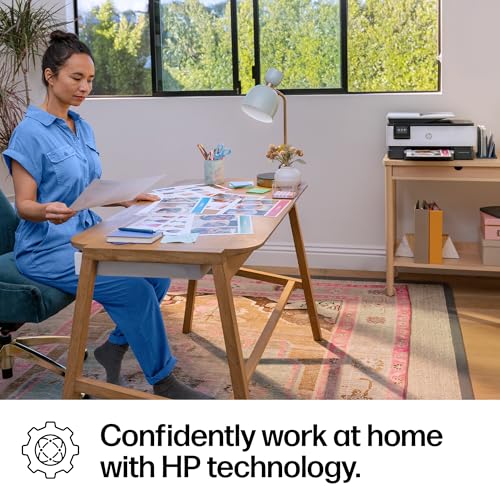 HP OfficeJet Pro 8125 Wireless All-in-One Color Inkjet Printer, Print, Scan, Copy, ADF, Duplex Printing Best-for-Home Office, 3 Month Trial of Instant Ink Included, AI-Capable (C2VJ4A)