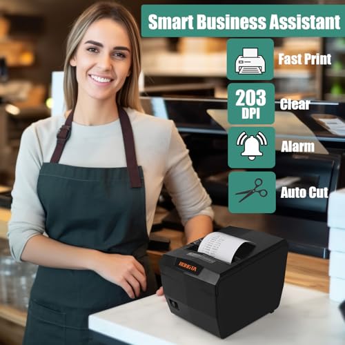 Rongta Thermal Receipt Printer with Auto Cut, 80mm, USB/LAN/Serial, RP327