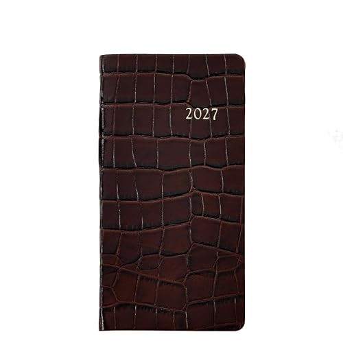 Graphic Image 2027 6"Pocket Datebook - Embossed Croc Leather Bound - USA