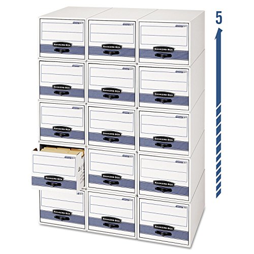 STOR/DRAWER STEEL PLUS Files, Letter Size, 12-1/2x10-3/8x23-1/4, White, 6/Carton (FEL00311) Category: Filing Boxes