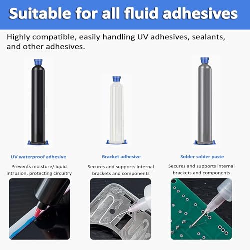 DOJBK Electric Dispenser Tools, Electric Liquid Glue Gun, Precise Glue Control and Drip Prevention, Automatic Back Suction, for LCD Screen Frame Bonding, Home Repairs