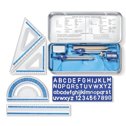 STAEDTLER 10-Piece Math Set with Metal Compass, 24 Pack