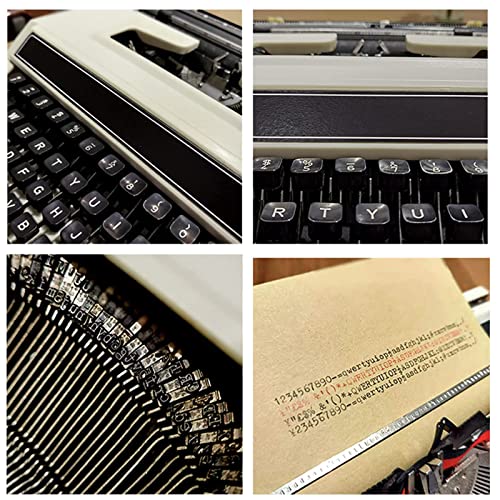 Manual Typewriter,Retro Vintage Typewriter,Mechanical English Typewriter,Typewriters For Writers,For Home/Office/Study Room DéCor Decoration