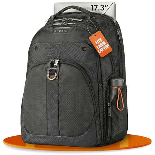 EVERKI Atlas Business Backpack with Laptop Compartment, Black - 32 Liters