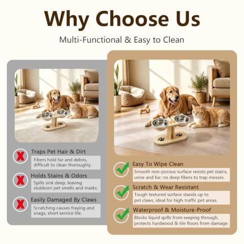 38"X86" Clear Frosted Chair Mat,Heavy Duty Hard Floor Mat