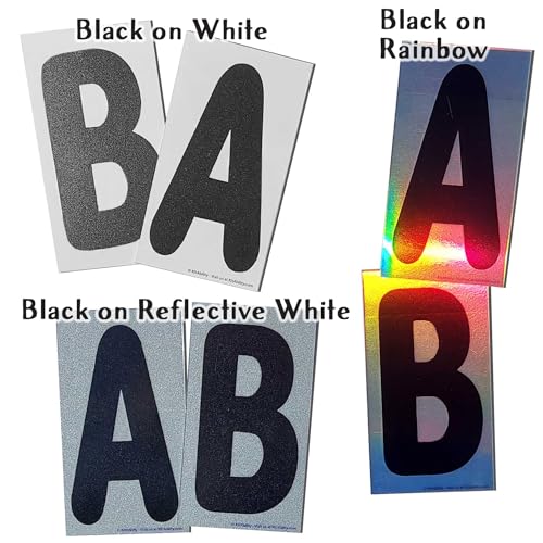 KitAbility Additional Letters for White Message Board Sidewalk Signs with 4 Inch Tracks, Date and Month Abbreviations, Fluorescent Pink on White Background
