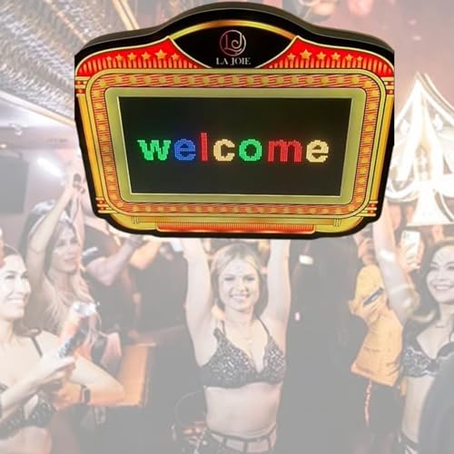 CHHMAELOVE LED Letter Bottle Presenter, Bottle Service Sign VIP, APP Settings, Scroll Play LED Color Display Screen, for Wedding,Birthday Parties, Club VIP Service, Party, Bar etc.