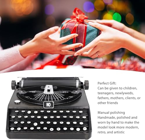 Vintage Typewriter Model, Retro Home Office Portable Handy Retro Accessories, Vintage Artistic Appearance, Unique Gift