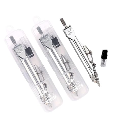 Alloy Compass Can Hold Pencil Cores Other Stationery Items