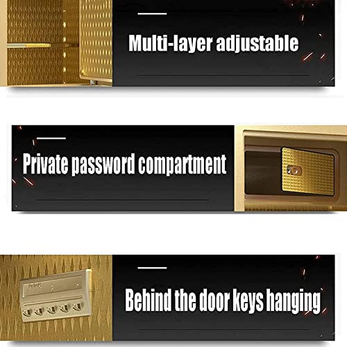 ntumLeap Safe S Box,Home S,S Lock Box Small Fireproof Steel Small Wall-Mounted Security Box with Key Home Office,Business Hotel Secur Safe,