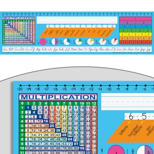 Really Good Stuff Zaner-Bloser Vinyl Desktop Nameplates, 24-Pack