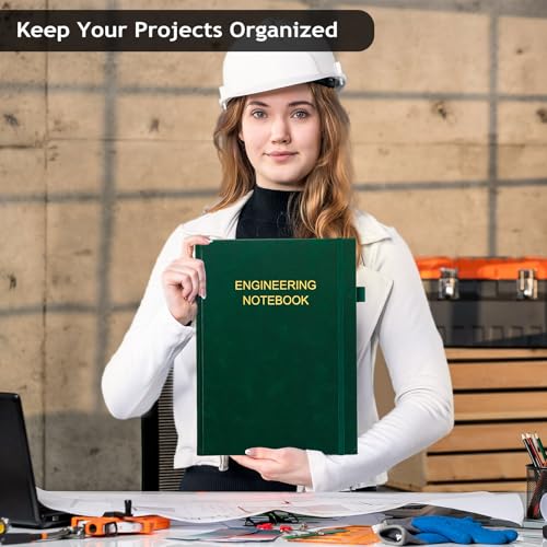 JUBTIC Engineering Notebook for Project Organization, 8.5" x 11"