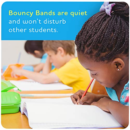 Bouncyband Original Bouncy Bands for Extra-Wide School Desks, Black Tubes (BBADWBK)