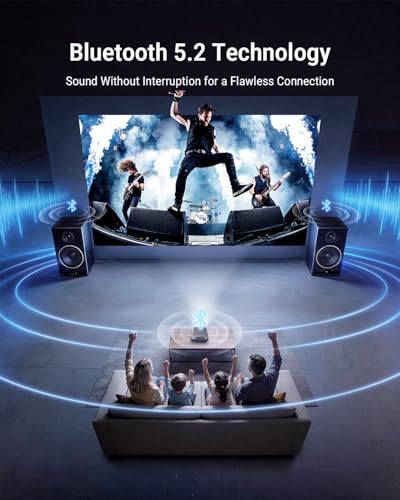 [Bundled with Google TV Stick] Smart Projector with WiFi and Bluetooth