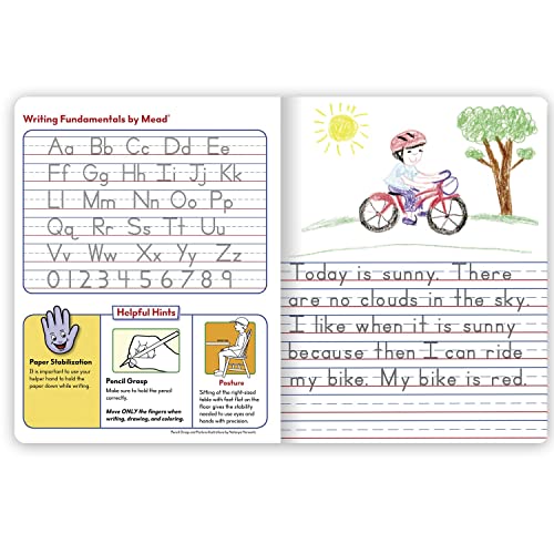 Mead Primary Journal Creative Story Tablet Composition Notebook, 7.5" x 9.75", Grades K-2, 100 Sheets, 12 Pack, Assorted Colors (610052-ECM)