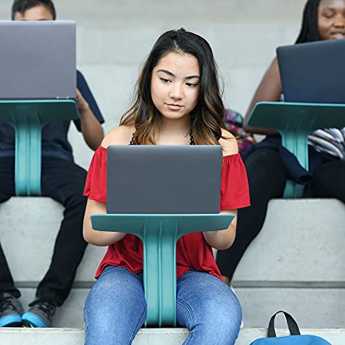 ECR4Kids The Surf Portable Lap Desk with Cushion, Flexible Seating, Seafoam