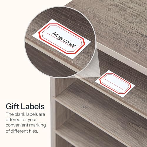 HOOBRO Wooden Literature Organizer, 36-Slot Mail Sorters, Removable Classroom Mailbox, Student Mailboxes for Classroom, Paper Storage Organizer, for Home, Office, Study, Classroom, Greige BG36WF01