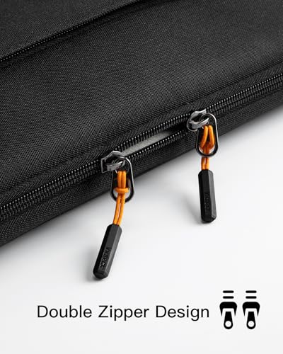 Inateck Protective Splash-Resistant Laptop Sleeve Case with Accessory Bag, Compatible with 14-inch MacBook Pro M4/M3/M2/M1 Pro/Max A3112 A3401 A3185 A2992 A2918 A2779 2024-2021, Black