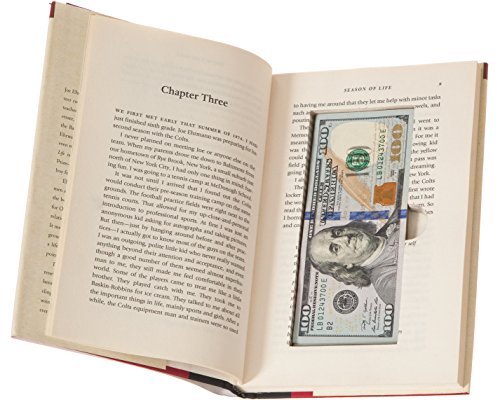 BookRooks Recycled Hollow Book Cash Box with Magnetic Closure (2 Pack)