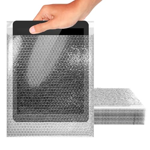 ABC PACK & SUPPLY Bubble Wrap Pouches, 15 x 17.5 Inch Clear Self Seal Packing Bags, Polyethylene Cushioning Sleeves for Shipping, Moving, Storage, Pack of 150