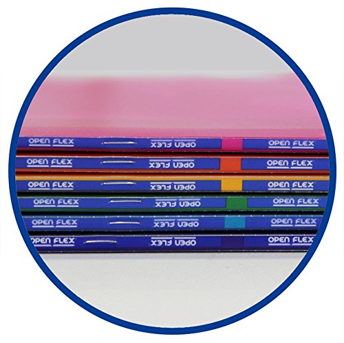 Oxford Pack of 10 Stapled Soft Cover Notebooks, 9 x 14 cm, 48 Sheets with Graph Paper and Margin, 5 mm x 5 mm, Set of 4 Random Colors: Lilac, Lime, Aqua and Coral