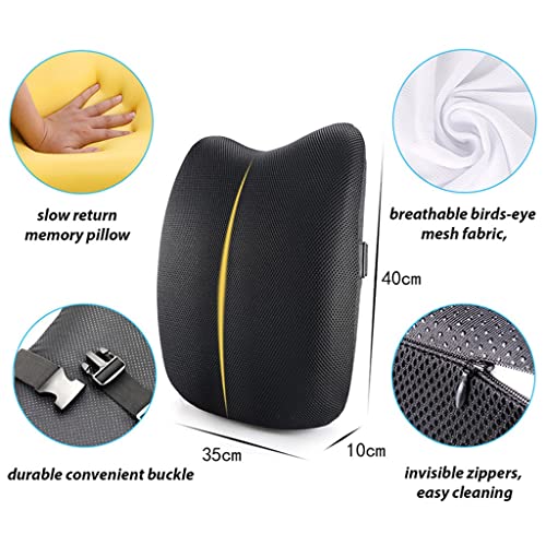 UIOLCFG Lumbar Support Cushion Back Pillow Orthopedic Design Provides Low