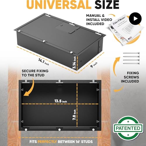 Elder Welder® Hidden Wall Safe with Air Vent Cover, Combination Lock