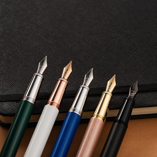 Ellington Pens Pocket Size Fountain Pen Medium Nib – 12cm Compact Luxury Mini Pen, Ink Converter, 3 Cartridges – Sleek Finish, Ideal for Travel, Journaling & Gifting