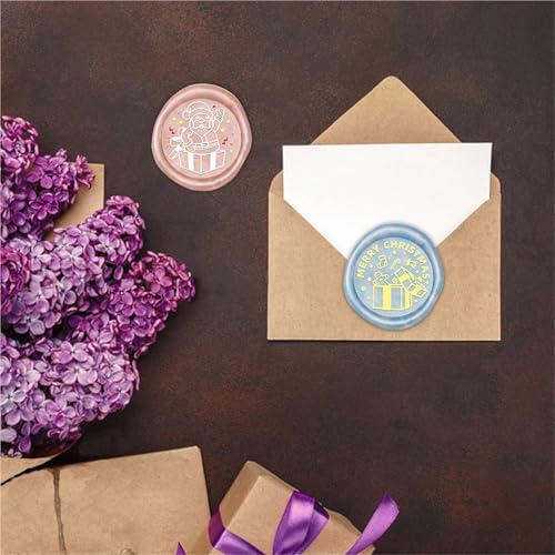 2pcs Gifts Wax Seal Stamp Head Removable Sealing Brass for Creative Gift Envelopes Invitations Cards Decoration