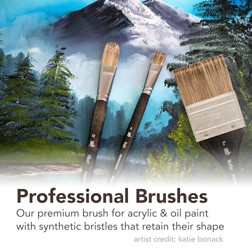 Princeton Pro Series 6000 Synthetic Brush - Filbert, Long Handle, Size 10