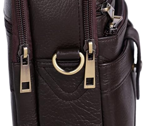 XIXIDIAN Messenger Bag for Men, Waterproof Laptop Briefcase Bag, Large Satchel Shoulder Bag Multi-Functional Bag (Color : Black, Size : 24.5 * 21 * 7CM)