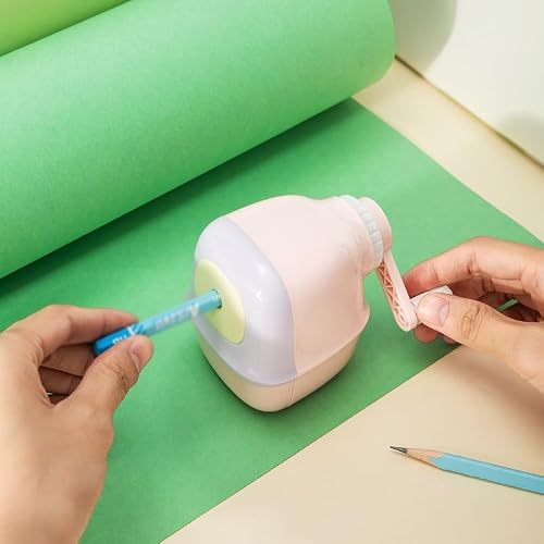 ZSRUIKJN Pencil Sharpener Students Use Hand-Operated Automatic Lead
