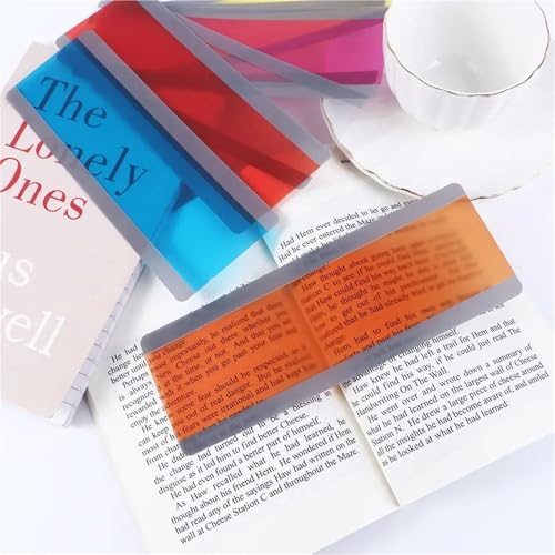 Guided Reading Strips 48-Pack Transparent Reading Guide Strips, Highlight Bookmarks for Tracking