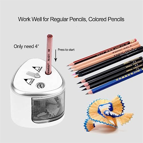 NVEIRGH Two-Hole Electric Automatic Pencil Sharpener Switch Home Office School Supplies Stationery Art