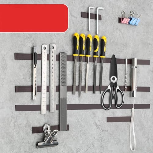 YTZJNZJNSR 10M Magnetic Tape Roll with Strong 3M Adhesive - Perfect for Whiteboard and Fridge Organization(10Mx10x1.5MM)