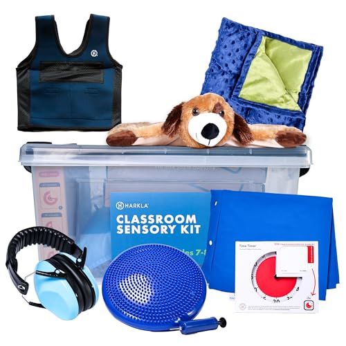 Harkla Classroom Sensory Kit for Kids - Ages 4 to 6 (Pre & Kindergarten)