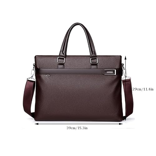 XDSRFVW Men's Briefcase Business Handbag Shoulder Bag 14 Inch Computer