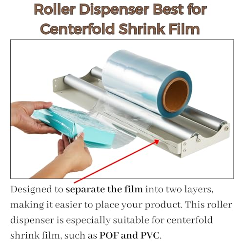 Weiwei - 60cm Desktop Shrink Wrap Film Roller Dispenser – Fits Up to 24” Rolls, Perfect Match with Heat Sealer