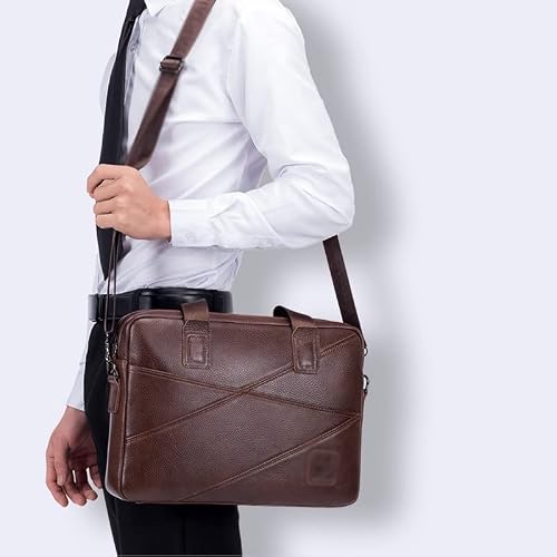 Tote Briefcase Can Be Used For Laptop Shoulder Messenger Bag Leather