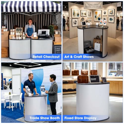 Yescom Portable Podium Counter Table
