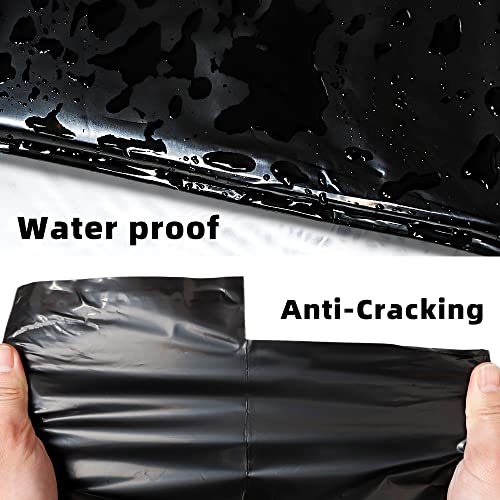 POLYSELLS 200 pcs 19x24 Inches Black Poly Mailers Shipping Envelopes, Strong Adhesive Sealing, Waterproof, and Tear-resistant Postal Mailing Bags for Clothing, Books, and Accessories